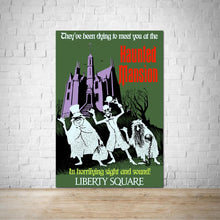 Load image into Gallery viewer, WDW Haunted Mansion Vintage Attraction Poster - Liberty Square
