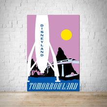 Load image into Gallery viewer, Tomorrowland Vintage Disneyland Attraction Poster

