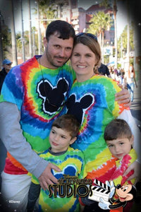 Magical Mouse Tie-Dye Rainbow Adult Shirts