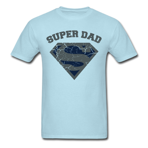 Super Dad Shirt - powder blue
