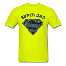 Load image into Gallery viewer, Super Dad Shirt - safety green
