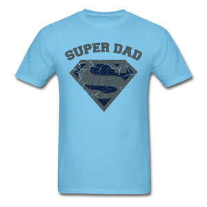 Super Dad Shirt - aquatic blue
