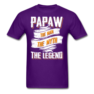 Papaw the Legend T-Shirt - purple