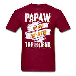 Papaw the Legend T-Shirt - burgundy