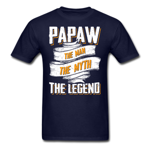Papaw the Legend T-Shirt - navy