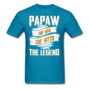 Papaw the Legend T-Shirt - turquoise