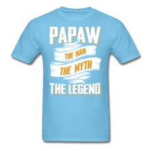 Load image into Gallery viewer, Papaw the Legend T-Shirt - aquatic blue
