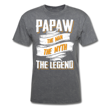 Load image into Gallery viewer, Papaw the Legend T-Shirt - mineral charcoal gray
