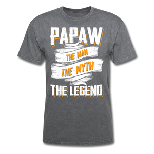 Papaw the Legend T-Shirt - mineral charcoal gray