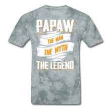 Load image into Gallery viewer, Papaw the Legend T-Shirt - grey tie dye
