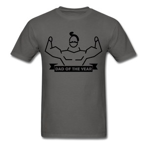 Dad of the Year T-Shirt - charcoal