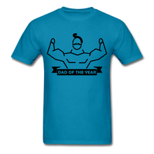 Load image into Gallery viewer, Dad of the Year T-Shirt - turquoise
