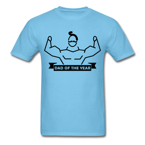 Dad of the Year T-Shirt - aquatic blue