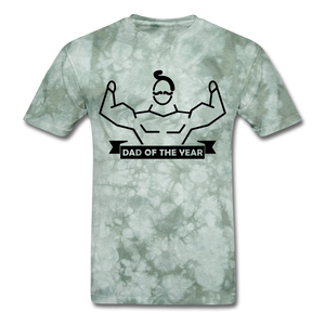 Dad of the Year T-Shirt - military green tie dye