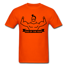 Load image into Gallery viewer, Dad of the Year T-Shirt - orange
