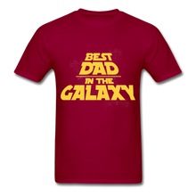 Load image into Gallery viewer, Best Dad In The Galaxy - Men&#39;s T-Shirt - dark red
