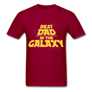 Best Dad In The Galaxy - Men's T-Shirt - dark red