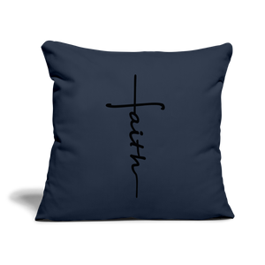 Throw Pillow Cover 18” x 18” - navy
