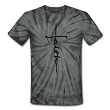 Load image into Gallery viewer, Faith - Unisex Tie Dye T-Shirt - spider black
