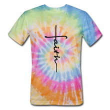 Load image into Gallery viewer, Faith - Unisex Tie Dye T-Shirt - rainbow
