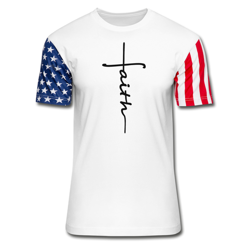 Faith Flag T-Shirt - white
