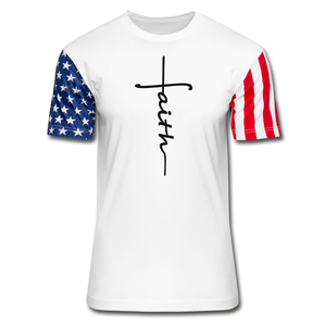 Faith Flag T-Shirt - white