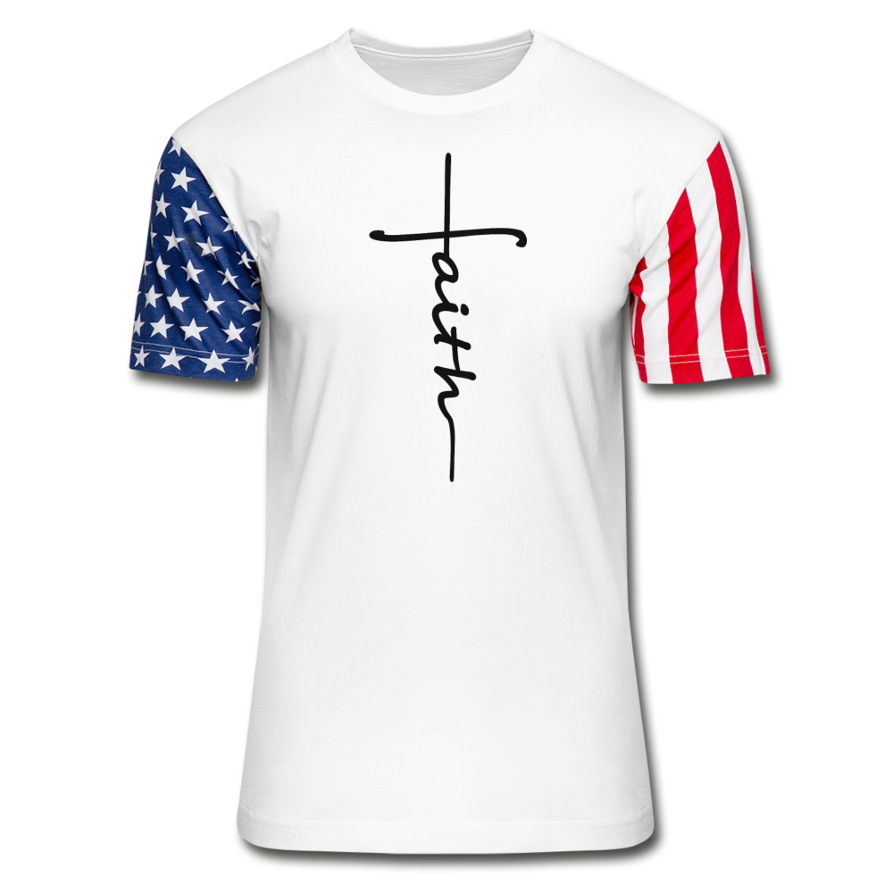 Faith Flag T-Shirt - white