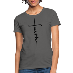 Faith - Women's Classic T-Shirt - charcoal