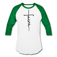 Load image into Gallery viewer, Baseball T-Shirt - white/kelly green
